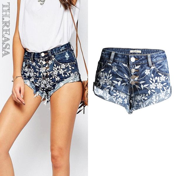 summer new heavy industry embroidery worn denim shorts women's flow su curlside wide leg pants wholesale, Blue
summer new heavy industry embroidery worn denim shorts women's flow su curlside wide leg pants wholesale, Blue