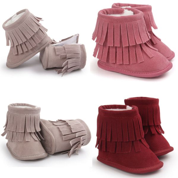 cute newborn baby girl boy boots cotton solid winter warm fashion tassel shoes soft sole moccasin prewalkers anti-slip booties, Black;grey
cute newborn baby girl boy boots cotton solid winter warm fashion tassel shoes soft sole moccasin prewalkers anti-slip booties, Black;grey