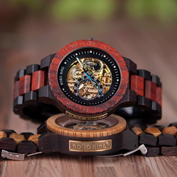 bobobird retro men's design automatic mechanical watch luminous all wooden anti-cracking 30m waterproof casual watch box, Slivery;brown
bobobird retro men's design automatic mechanical watch luminous all wooden anti-cracking 30m waterproof casual watch box, Slivery;brown