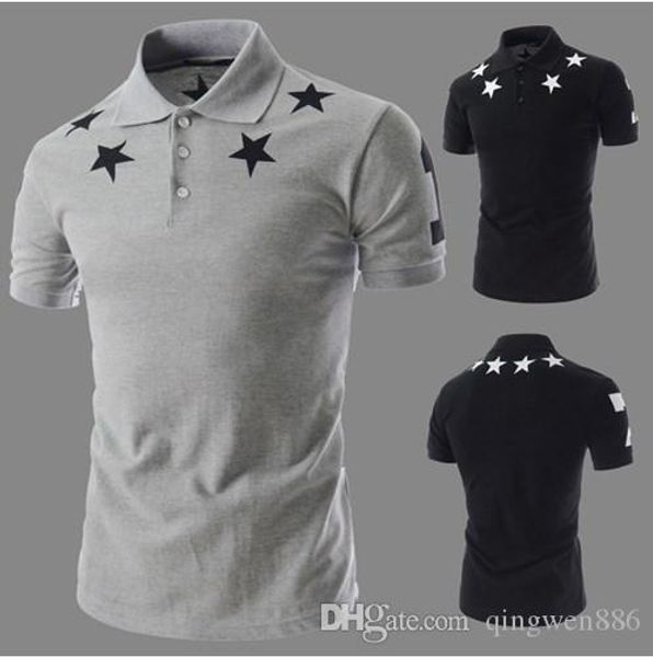 2019 топ высокий quallity summer пять -pointed star print мужские хлопка с коротким рукавом polo shirt плюс размер m -2xl, White;black
2019 топ высокий quallity summer пять -pointed star print мужские хлопка с коротким рукавом polo shirt плюс размер m -2xl, White;black