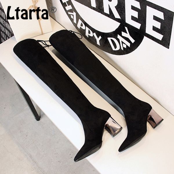 women long boots slim body tube female boots with high-heeled pointed thin nightclub over the knee ds-336-13, Black
women long boots slim body tube female boots with high-heeled pointed thin nightclub over the knee ds-336-13, Black