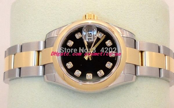 2 style luxury watches new two tone ladies automatic silver gold diamond dial 179163 watches women's wristwatches, Slivery;brown
2 style luxury watches new two tone ladies automatic silver gold diamond dial 179163 watches women's wristwatches, Slivery;brown