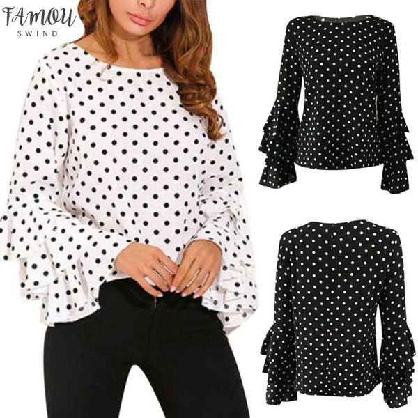 plus size blouse women flare long sleeve blouses polka dot shirts all match blusas woman 2020 mujer de moda 2020, White
plus size blouse women flare long sleeve blouses polka dot shirts all match blusas woman 2020 mujer de moda 2020, White