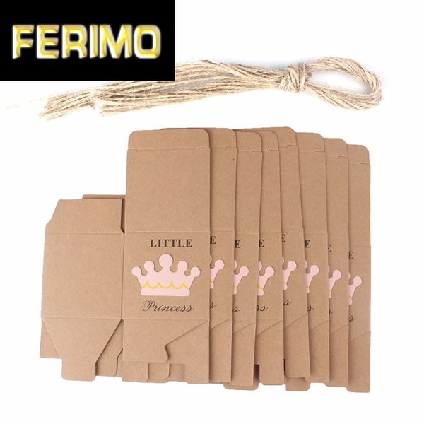 100/50pcs baby shower candy box kraft little prince/princess crown paper gift box birthday party decorations kids favor boxes
100/50pcs baby shower candy box kraft little prince/princess crown paper gift box birthday party decorations kids favor boxes