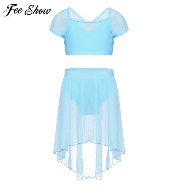 leotards for girls kids splice cap sleeves gymnastic dancewear ballerina costumes lyrical dance crop with mesh skirt set, White
leotards for girls kids splice cap sleeves gymnastic dancewear ballerina costumes lyrical dance crop with mesh skirt set, White