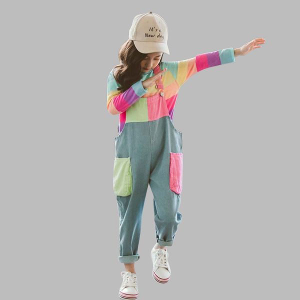 kids clothes striped t shirt & jumpsuit girls outfits denim overalls girls suit autumn casual children's winter suits for girls t200413, White
kids clothes striped t shirt & jumpsuit girls outfits denim overalls girls suit autumn casual children's winter suits for girls t200413, White