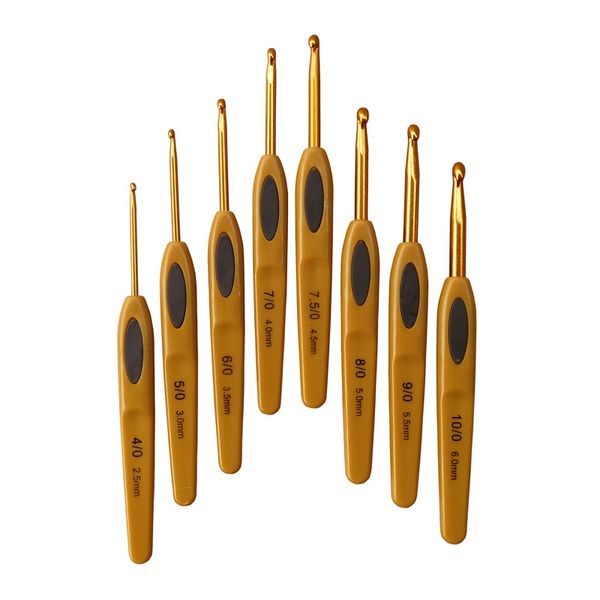 8pcs handmade crochet hook set stitches sewing tool home knitting needles aluminum alloy diy portable, Black
8pcs handmade crochet hook set stitches sewing tool home knitting needles aluminum alloy diy portable, Black