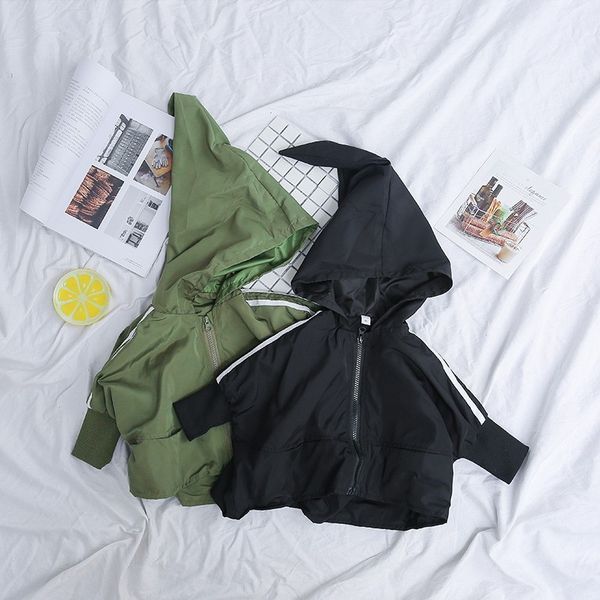 Baby Girl Trench Coat Autumn Striped Side Magic Hat Girls Jackets Casual Hooded Windbreaker Boy Clothes High Quality Trench, Army green
Baby Girl Trench Coat Autumn Striped Side Magic Hat Girls Jackets Casual Hooded Windbreaker Boy Clothes High Quality Trench, Army green