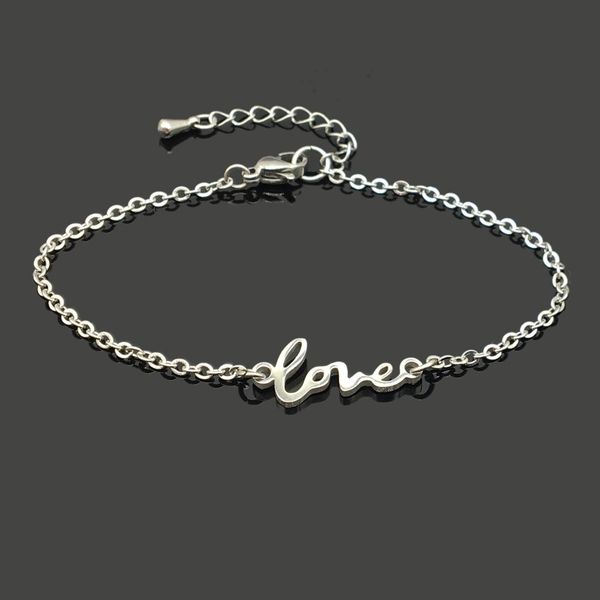 love letter stainless steel charm gift bracelet stainless steel love pendant chain bracelet for women girl, Golden;silver
love letter stainless steel charm gift bracelet stainless steel love pendant chain bracelet for women girl, Golden;silver