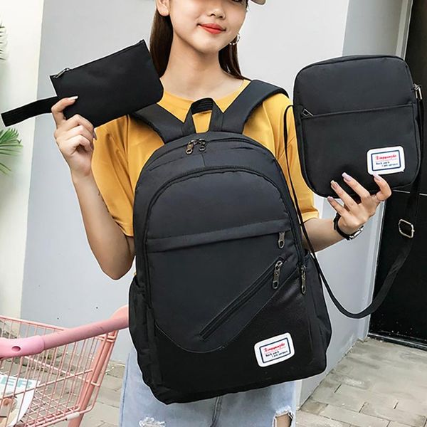 3pcs/set women canavas backpack bag usb charging lapbackpack computer bags schoolbag men shoulder bag sets #t2g
3pcs/set women canavas backpack bag usb charging lapbackpack computer bags schoolbag men shoulder bag sets #t2g