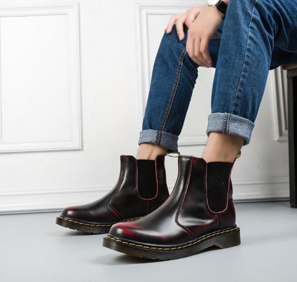 doc martins british vintage classic genuine martin boots male thick heel motorcycle men women shoes leather boots, Black
doc martins british vintage classic genuine martin boots male thick heel motorcycle men women shoes leather boots, Black