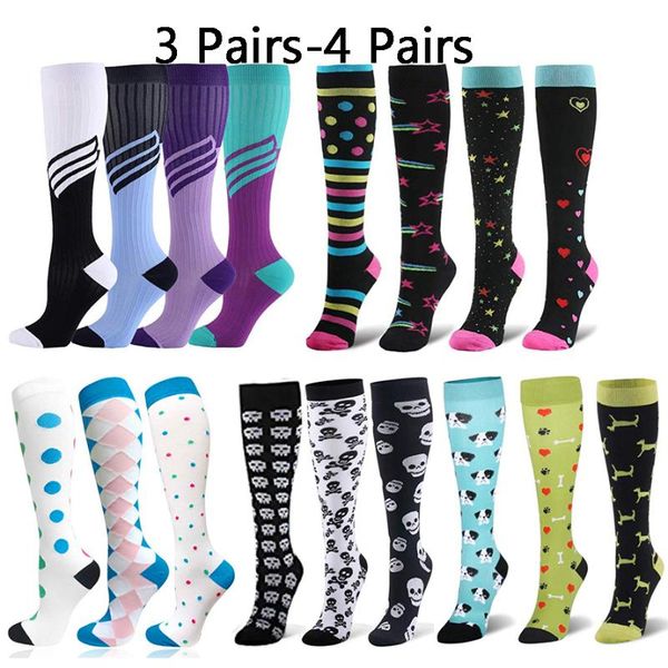 men's socks 3/4 pairs multi color compression stockings leg pressure sports travel sell compress men women packaged for sale, Black
men's socks 3/4 pairs multi color compression stockings leg pressure sports travel sell compress men women packaged for sale, Black
