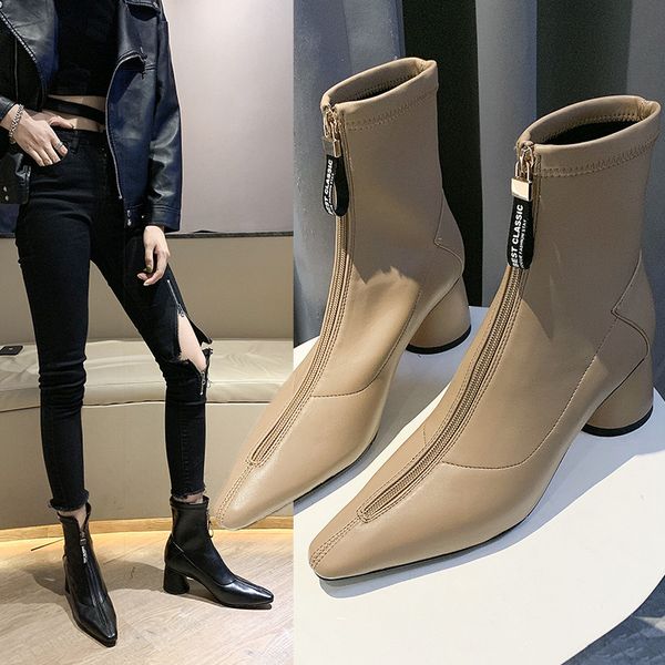 winter boots lady zipper booties ladies round toe rock shoes woman lace up low heels booties boots-women luxury, Black
winter boots lady zipper booties ladies round toe rock shoes woman lace up low heels booties boots-women luxury, Black