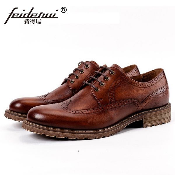 vintage round toe laces man formal dress shoes genuine leather platform brogue flats carved men's handmade wedding oxfords ss635, Black
vintage round toe laces man formal dress shoes genuine leather platform brogue flats carved men's handmade wedding oxfords ss635, Black