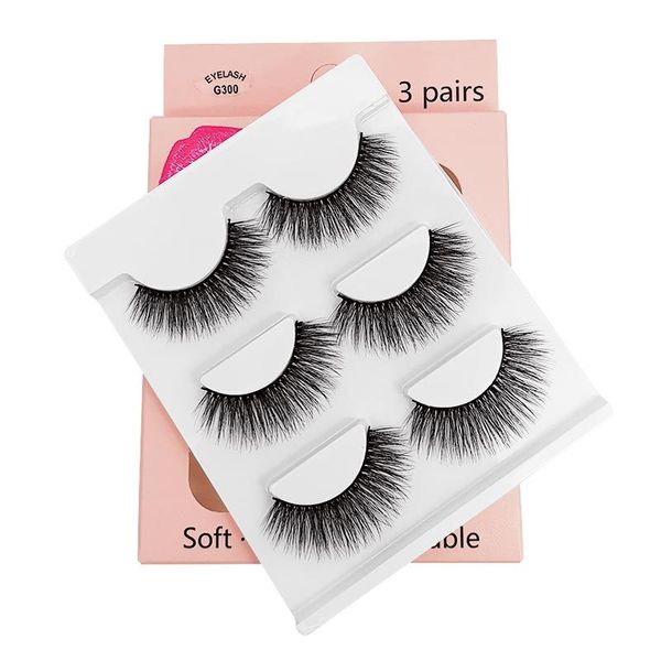 3 pairs/set 3d faux mink false eyelashes eye makeup natural long thick eyelash extension handmade mink eye lashes maquillage
3 pairs/set 3d faux mink false eyelashes eye makeup natural long thick eyelash extension handmade mink eye lashes maquillage