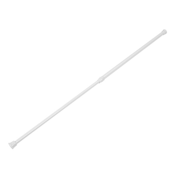 spring loaded extendable net voile tension curtain rail pole rod rods