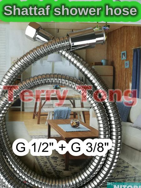 1 piece 100cm (39.5 inches) toilet shattaf shower hose stainless steel shell braided weave flexible tube bathroom necessity 1 2"+3 8&qu
1 piece 100cm (39.5 inches) toilet shattaf shower hose stainless steel shell braided weave flexible tube bathroom necessity 1 2"+3 8&qu