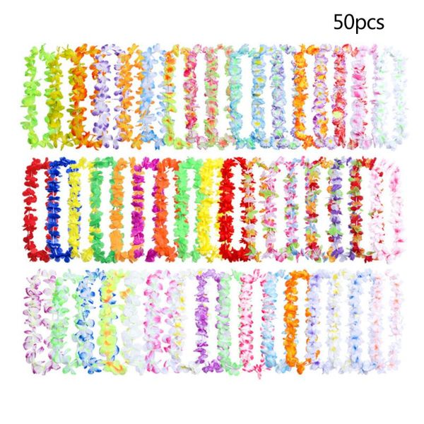 50 counts tropical bright colored artificial flowers hawaiian leis necklace party favors luau party favors holiday beach decor, Silver
50 counts tropical bright colored artificial flowers hawaiian leis necklace party favors luau party favors holiday beach decor, Silver