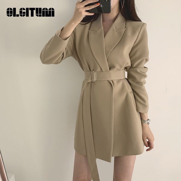 2020 chic spring women vintage solid casual long sleeve blazer sashes elegant korean sashes decorated ladies office coat blazer, White;black
2020 chic spring women vintage solid casual long sleeve blazer sashes elegant korean sashes decorated ladies office coat blazer, White;black