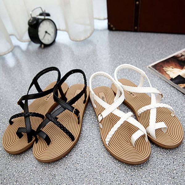 woman bohemia flip flop sandals ladies fashion footwear women's weave women elastic band flats female comfortable beach shoes, Black
woman bohemia flip flop sandals ladies fashion footwear women's weave women elastic band flats female comfortable beach shoes, Black