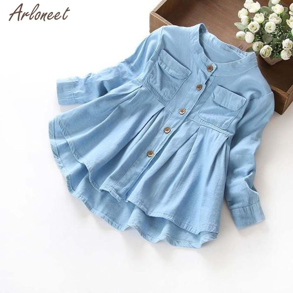 2019 toddler kid baby girls denim ruched solid long sleeve t-shirt blouse clothing mar6, Red;yellow
2019 toddler kid baby girls denim ruched solid long sleeve t-shirt blouse clothing mar6, Red;yellow