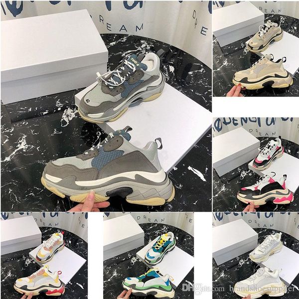 2018 designer paris 17fw triple-s shoes men's and women's beige black casual shoes 36-45
2018 designer paris 17fw triple-s shoes men's and women's beige black casual shoes 36-45