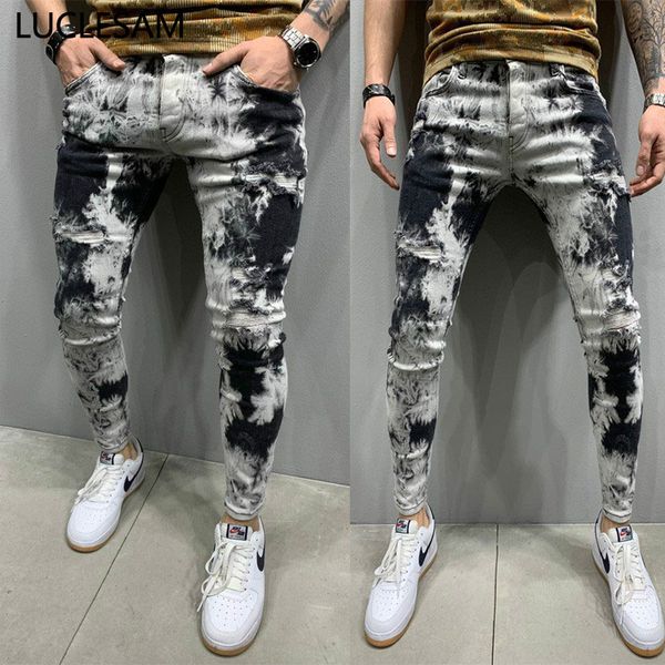 stretch destroyed hole jeans men skinny elastic ripped jeans vintage slim fit denim pants casual high wasit trousers gray 3xl, Blue
stretch destroyed hole jeans men skinny elastic ripped jeans vintage slim fit denim pants casual high wasit trousers gray 3xl, Blue