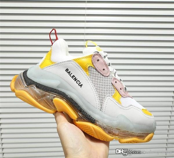 no.1balenciag triple s clear sole neon yellow volt grey casual sneakers shoes with original box, Blue;gray
no.1balenciag triple s clear sole neon yellow volt grey casual sneakers shoes with original box, Blue;gray