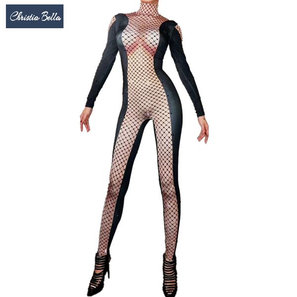 christia bella crystals bodysuit women nightclub dj ds stretch jumpsuit long sleeve leotard stage outfits pole dance wear, Black;white
christia bella crystals bodysuit women nightclub dj ds stretch jumpsuit long sleeve leotard stage outfits pole dance wear, Black;white