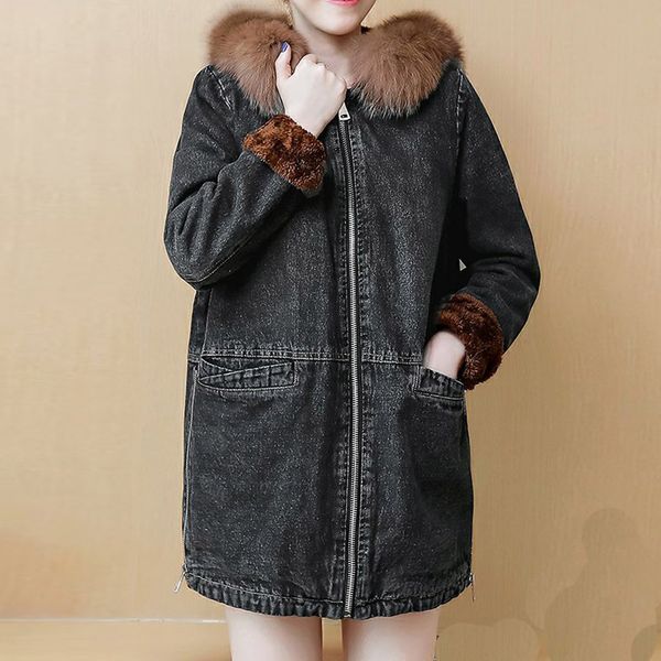 ladies winter womens jean jacket thicken warm fleece denim coat 2019 new winter fur turndown collar coats punk long outwear, Tan;black
ladies winter womens jean jacket thicken warm fleece denim coat 2019 new winter fur turndown collar coats punk long outwear, Tan;black