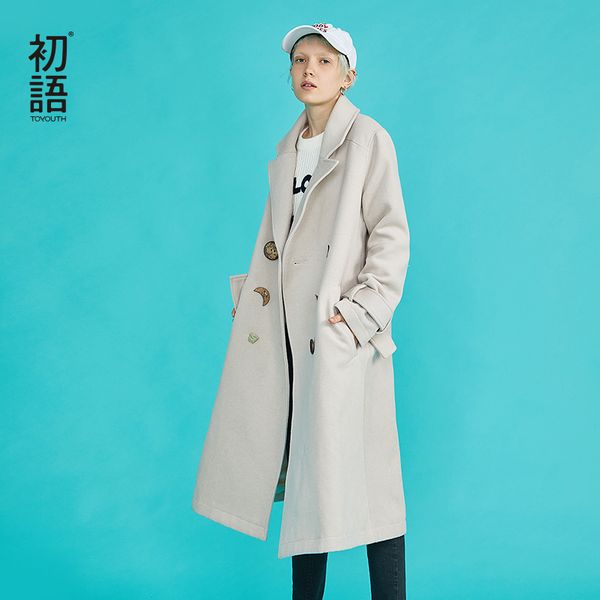 toyouth winter wool blends double-breasted long coat women korean vintage slim abrigo mujer largo plus size chauqetas de mujer, Black
toyouth winter wool blends double-breasted long coat women korean vintage slim abrigo mujer largo plus size chauqetas de mujer, Black