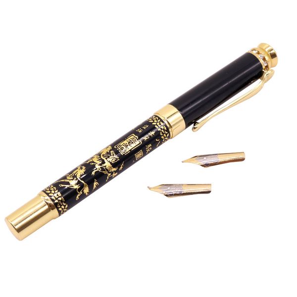 fine fountain pen 1 pen plus two nibs chinese classical style calligraphy write signature gift pen student stationery office
fine fountain pen 1 pen plus two nibs chinese classical style calligraphy write signature gift pen student stationery office