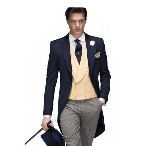 navy bule swallow-tailed coat jacket men suits 3pieces fashion formal handsome terno masculino latest style slimfit, White;black
navy bule swallow-tailed coat jacket men suits 3pieces fashion formal handsome terno masculino latest style slimfit, White;black