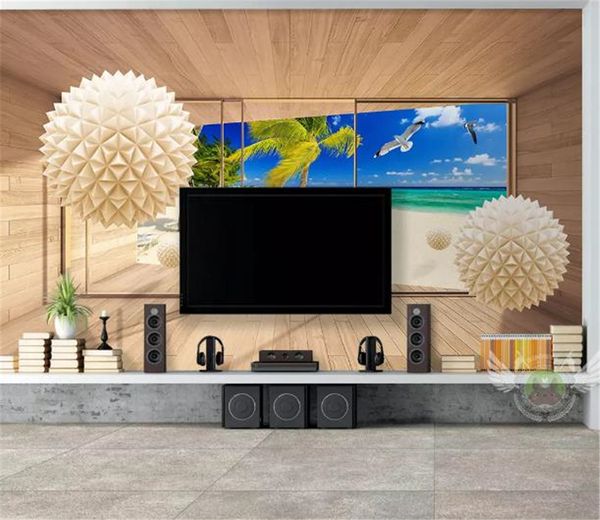 custom any size 3d wallpaper 3d sphere space window seaside modern tv sofa background decoration mural wallpaper
custom any size 3d wallpaper 3d sphere space window seaside modern tv sofa background decoration mural wallpaper