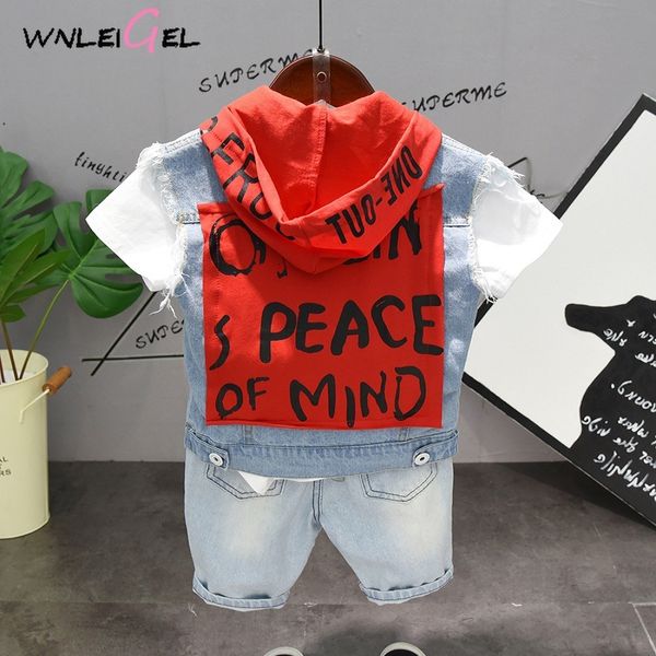 3pcs wlg boys summer clothing set kids denim blue ripped vest white letter t shirt and holes shorts set baby causal clothes t200414
3pcs wlg boys summer clothing set kids denim blue ripped vest white letter t shirt and holes shorts set baby causal clothes t200414