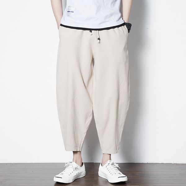brand men's cotton linen cropped cross pants men casual wide-legged bloomers summer male vintage nepal trousers big size m-7xl, Black
brand men's cotton linen cropped cross pants men casual wide-legged bloomers summer male vintage nepal trousers big size m-7xl, Black