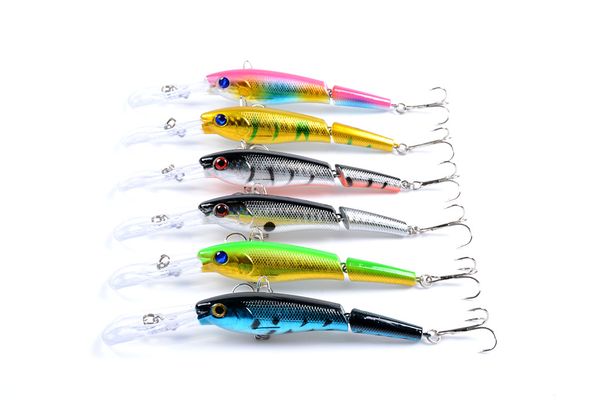 new two jointed design magic swimmer laser swimbaits 13.4g 13.3cm realistic natural movement diving lure long tougn hard jerkbait
new two jointed design magic swimmer laser swimbaits 13.4g 13.3cm realistic natural movement diving lure long tougn hard jerkbait