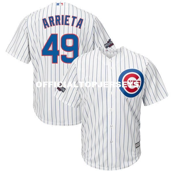 men's arrieta #49 home white royal 2019 postseason patch baseball jersey, Black;blue
men's arrieta #49 home white royal 2019 postseason patch baseball jersey, Black;blue