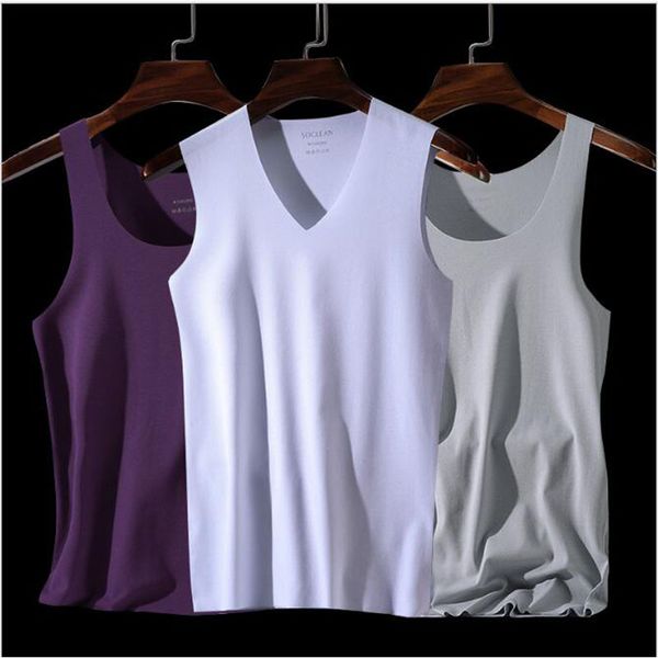 high-grade base t shirt, summer ice silk seamless t shirt, new men's vest cotton solid color base undershirt, Black;brown
high-grade base t shirt, summer ice silk seamless t shirt, new men's vest cotton solid color base undershirt, Black;brown