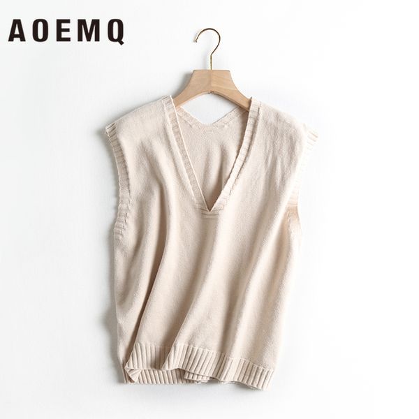aoemq casual vest 5 colors v-neck collar sweaters vest sleeveless outwear winter/autumn thin cotton homewear women clothing, Black;white
aoemq casual vest 5 colors v-neck collar sweaters vest sleeveless outwear winter/autumn thin cotton homewear women clothing, Black;white
