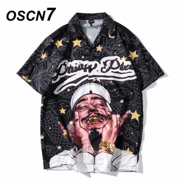 oscn7 casual streetwear beach printed short sleeve shirt men 2020 hawaii oversize fashion harujuku women shirts xq140, White;black
oscn7 casual streetwear beach printed short sleeve shirt men 2020 hawaii oversize fashion harujuku women shirts xq140, White;black