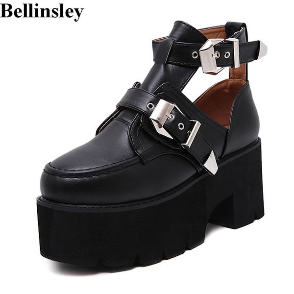 2018 new spring autumn women boots round toe thick heels platform punk shoes metal buckle cut-out ankle boots for women black
2018 new spring autumn women boots round toe thick heels platform punk shoes metal buckle cut-out ankle boots for women black