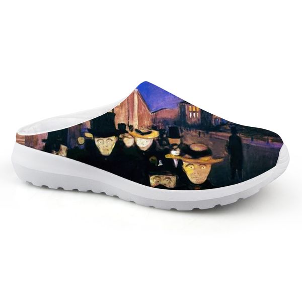 2019 new fashional flat sandals man casual comfortable summer slippers house beach water shoes for edvard munch master piece, Black
2019 new fashional flat sandals man casual comfortable summer slippers house beach water shoes for edvard munch master piece, Black