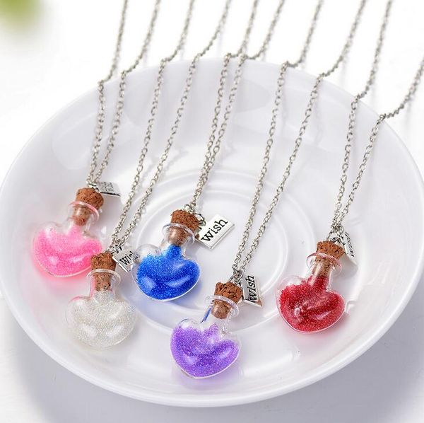 floating bottle necklace fashion rice bead floating bottle heart-shaped wishing bottle ornament djn282 mix order pendant necklaces jewelry, Silver
floating bottle necklace fashion rice bead floating bottle heart-shaped wishing bottle ornament djn282 mix order pendant necklaces jewelry, Silver