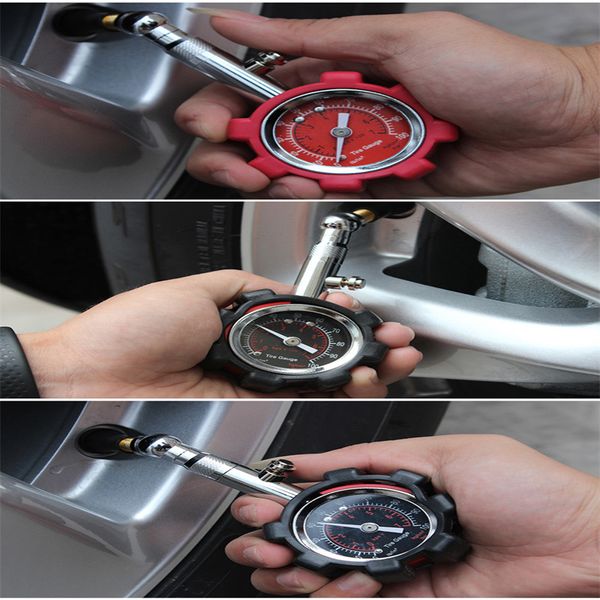 

portable 0-100psi high precision test meter air tire pressure gauge vehicle truck motorcycle tyre accessories dropshipping