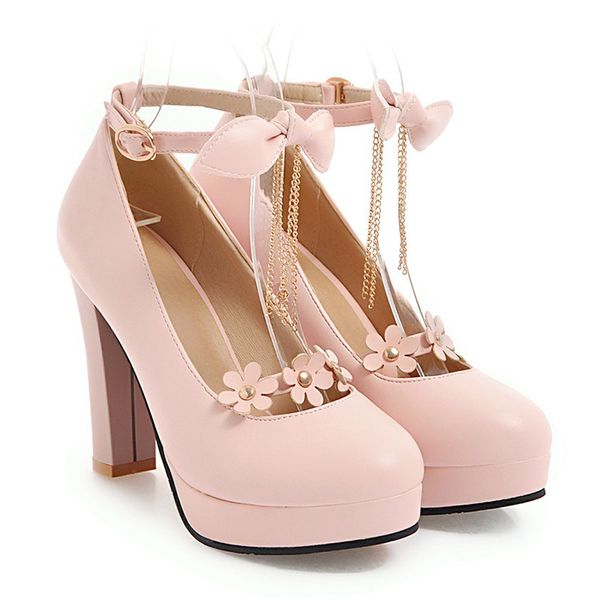 rimocy women's super high heels lovely floral strap pumps 2019 new spring fashion thick platform pink bowtie shoes woman lolita, Black
rimocy women's super high heels lovely floral strap pumps 2019 new spring fashion thick platform pink bowtie shoes woman lolita, Black