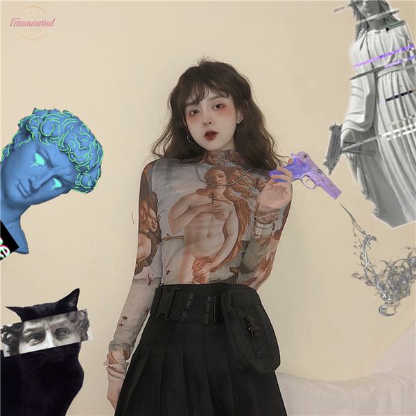 cap sleeve new ulzzang personality chic fashion oil painting angel girl mesh casual fashion harajuku loose female t shirt, White
cap sleeve new ulzzang personality chic fashion oil painting angel girl mesh casual fashion harajuku loose female t shirt, White