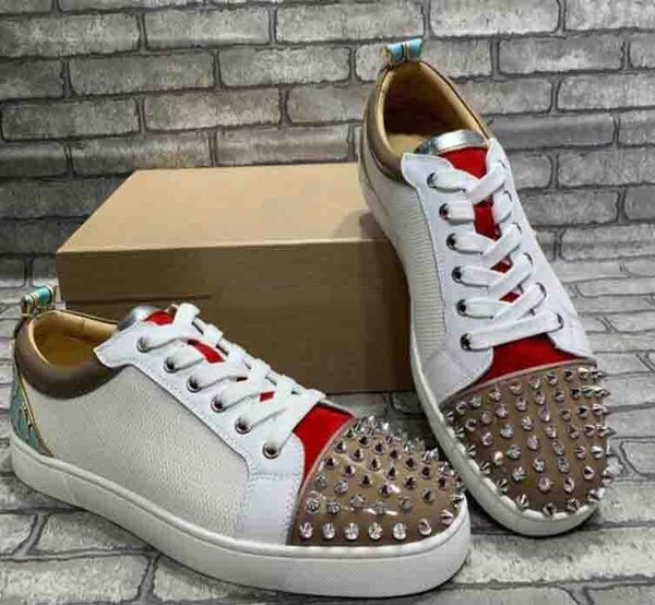 2019 summer designer sneakers red bottom low-junior spikes flats shoes men and women leather sneakers casual shoes women's trainers, Black
2019 summer designer sneakers red bottom low-junior spikes flats shoes men and women leather sneakers casual shoes women's trainers, Black