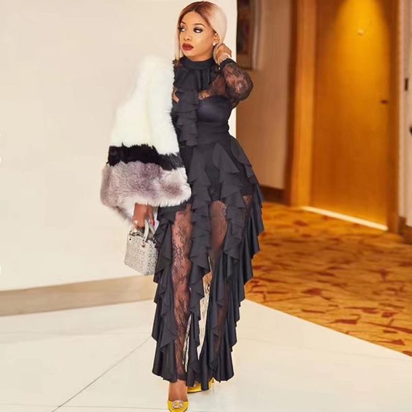 women jumpsuit 2018 new arrival fashion black long sleeve o neck sexy mesh see through bodycon elegant evening party jumpsuits, Black;white
women jumpsuit 2018 new arrival fashion black long sleeve o neck sexy mesh see through bodycon elegant evening party jumpsuits, Black;white