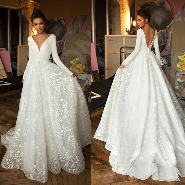 2020 boho modern с длинным рукавом принцесса свадебные платья v образным вырезом крытая кнопка спинки кружева поезд свадебное платье vestido, White
2020 boho modern с длинным рукавом принцесса свадебные платья v образным вырезом крытая кнопка спинки кружева поезд свадебное платье vestido, White
